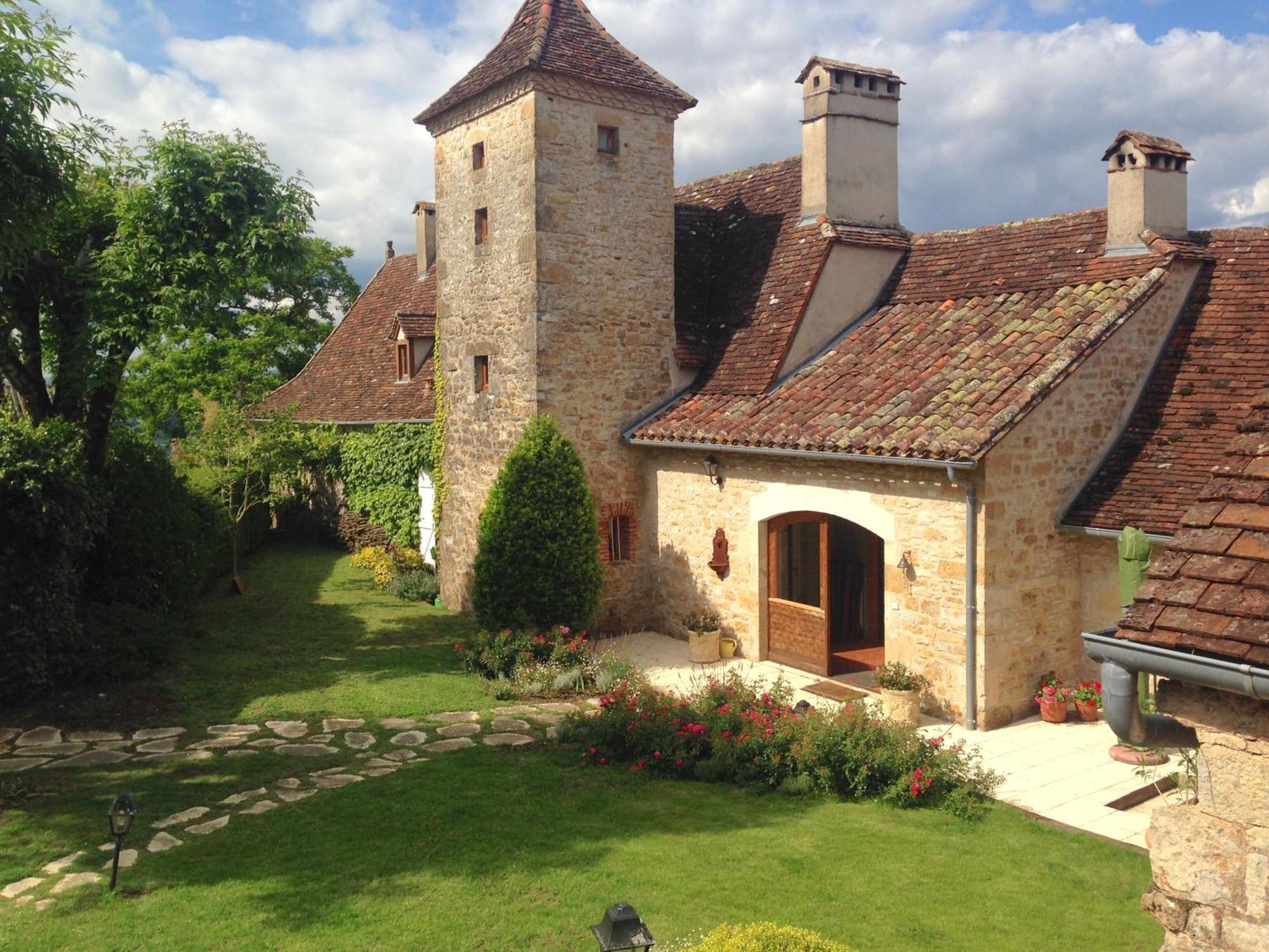 Bed and Breakfast Manoir De Rieuzal Loubressac Exteriér fotografie