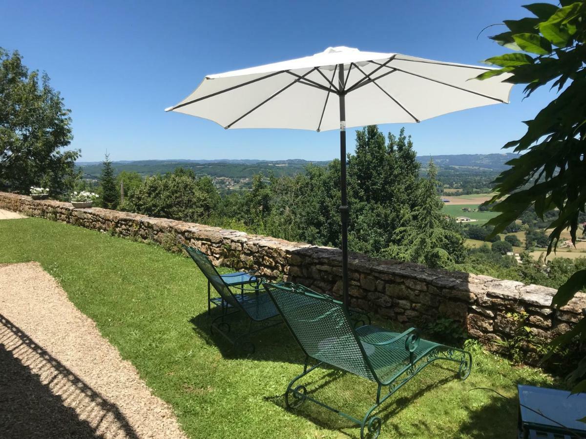 Bed and Breakfast Manoir De Rieuzal Loubressac Exteriér fotografie